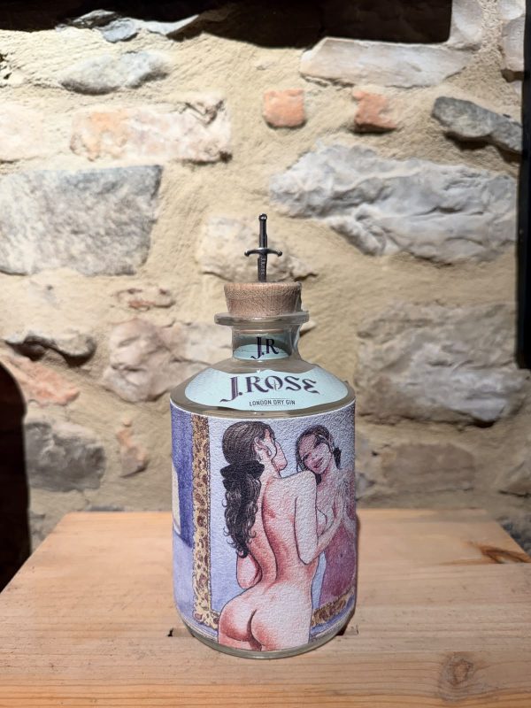 J.Rose London Dry Gin (in questa specifica edizione con etichetta d'arte firmata da Milo Manara)