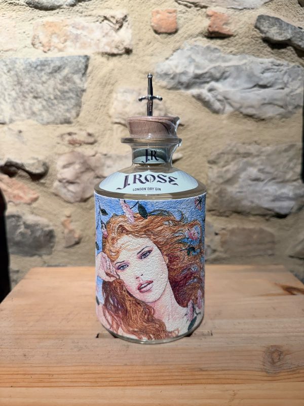 J.Rose London Dry Gin (in questa specifica edizione con etichetta d'arte firmata da Milo Manara)